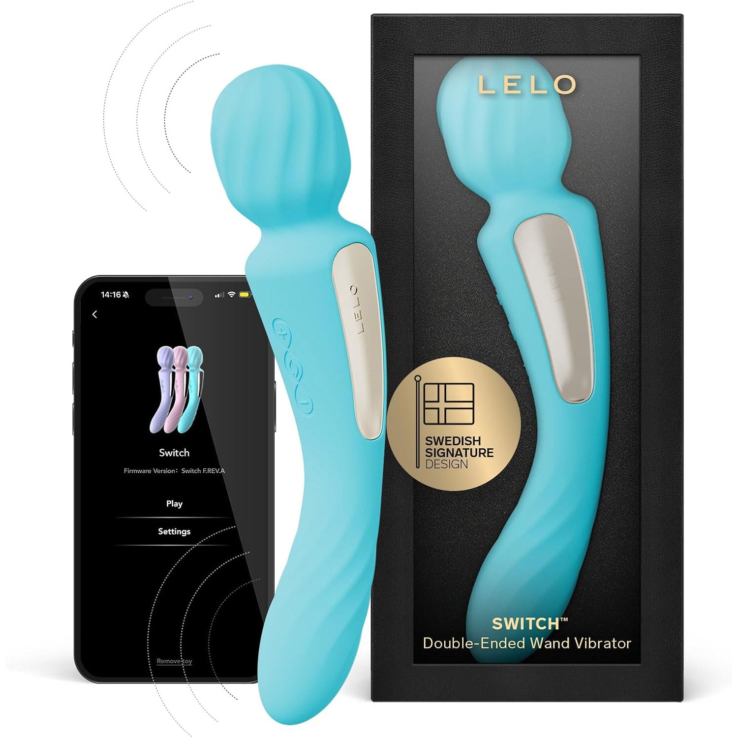 Wand 2-en-1 Switch de Lelo - Bleu