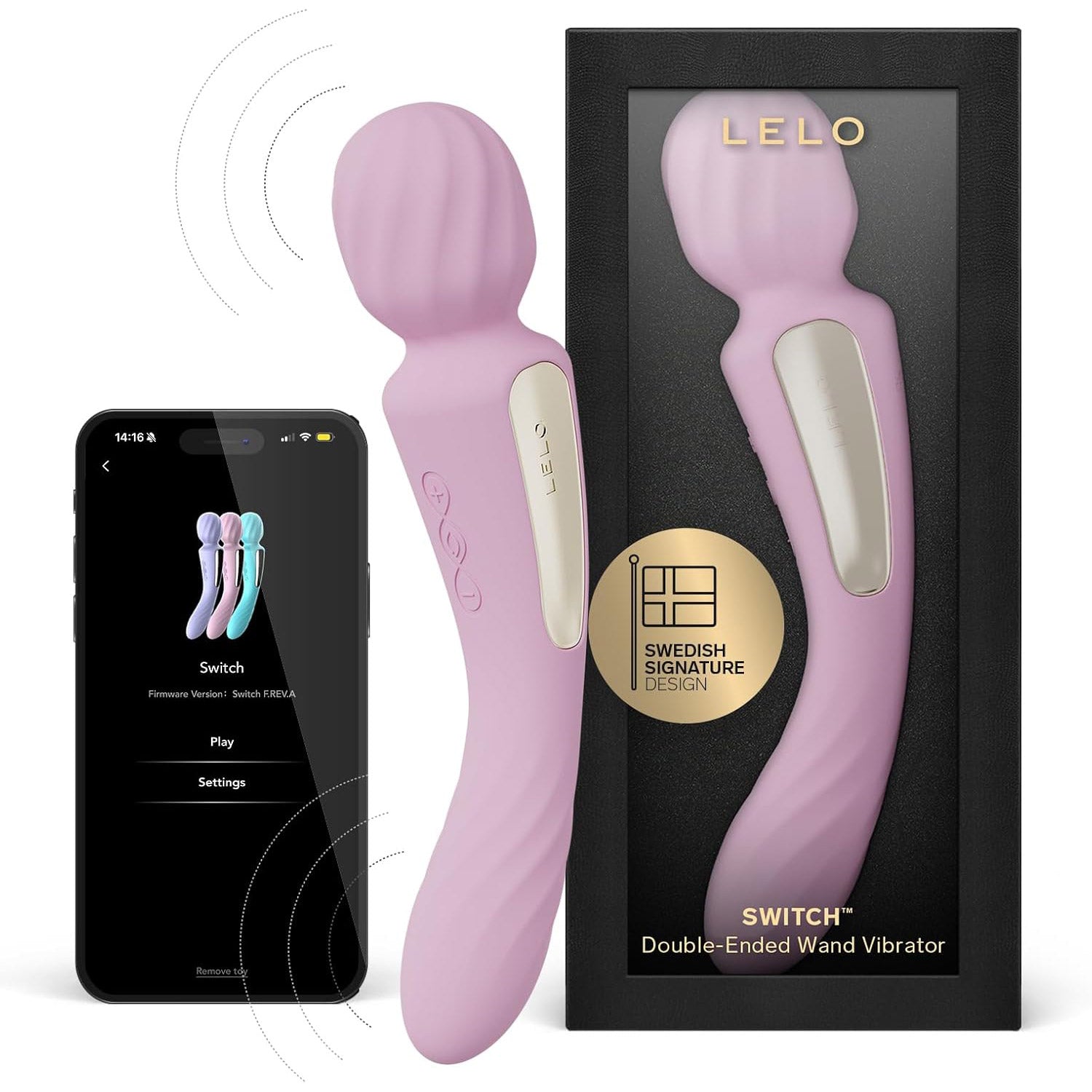 Wand 2-en-1 Switch de Lelo - Rose
