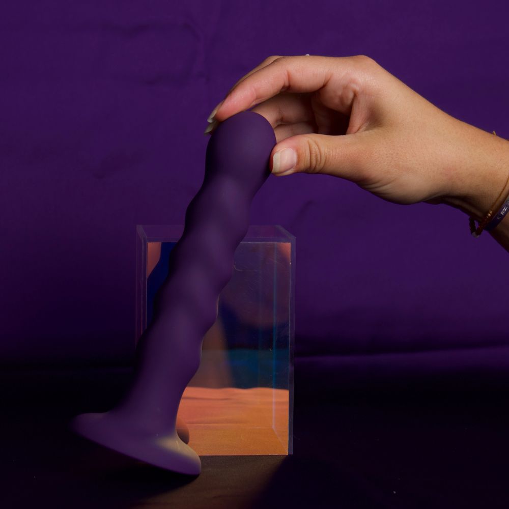 Dildo ventouse ondulé