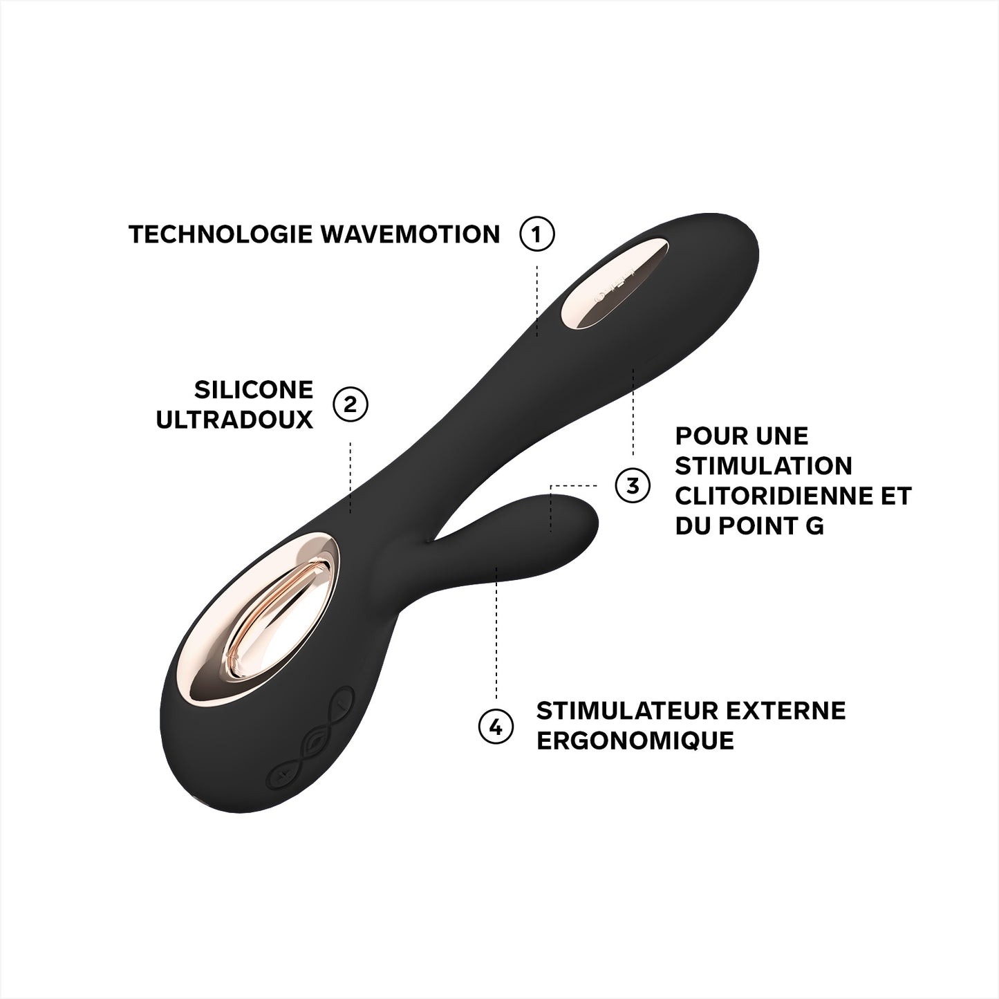 Soraya Wave de Lelo - Noir