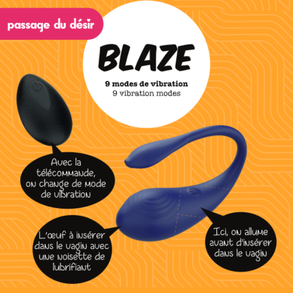 Blaze Oeuf vibrant Fabulous Toys