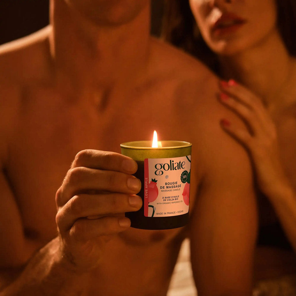 Bougie de massage bio parfum intense