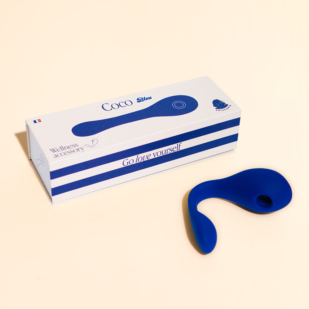 Double stimulateur Coco 2 de Puissante - Bleu