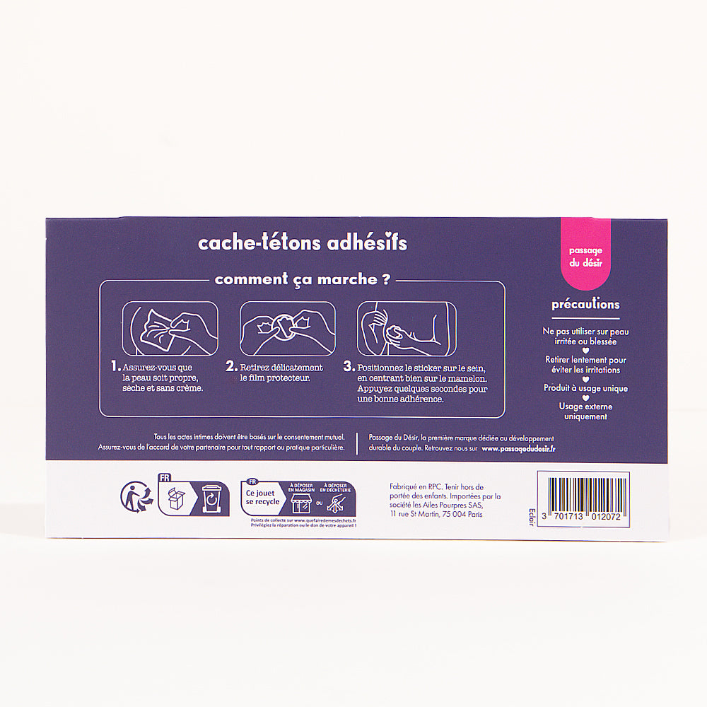 Cache-tétons Passage du Désir - Éclairs strass