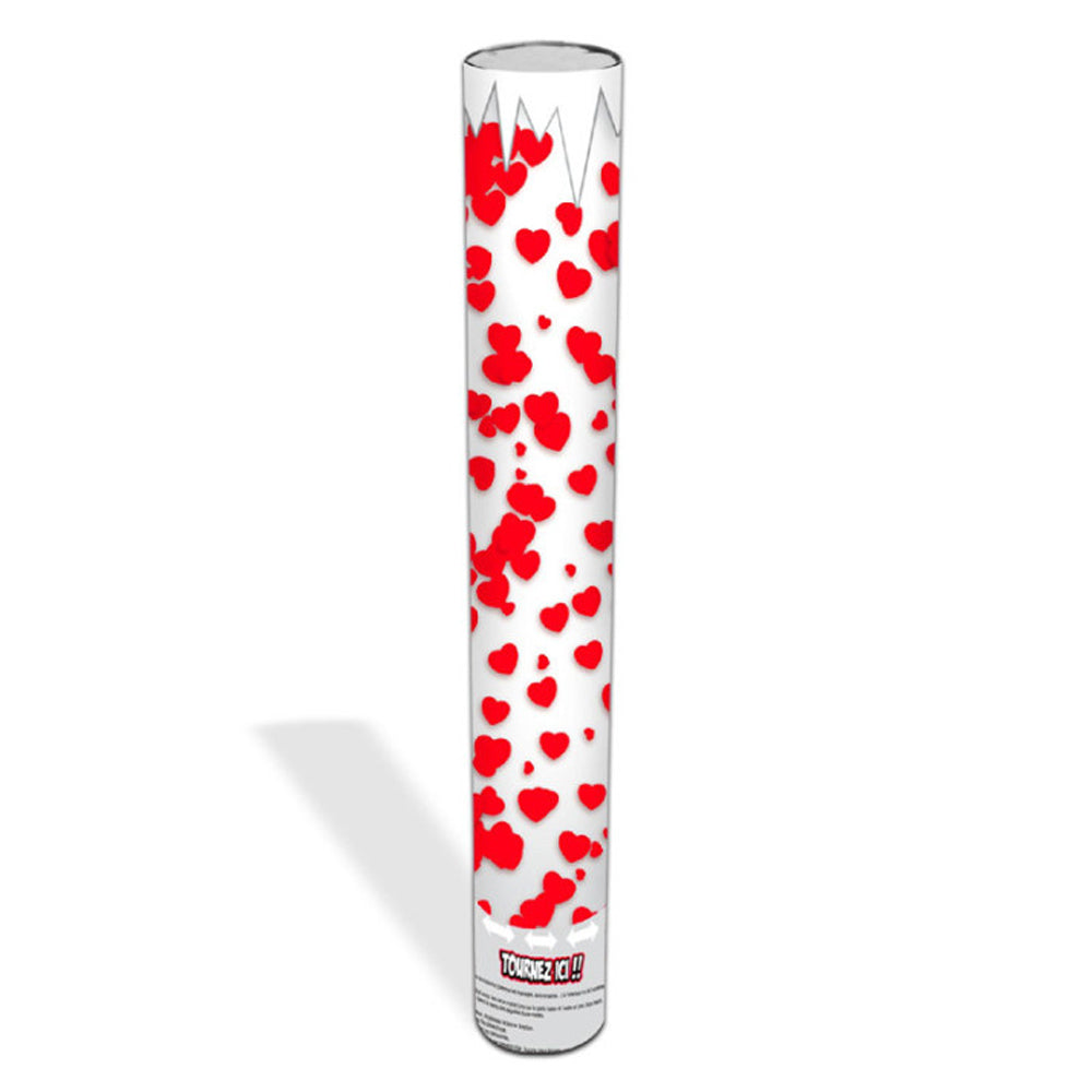 Canon à confettis coeur