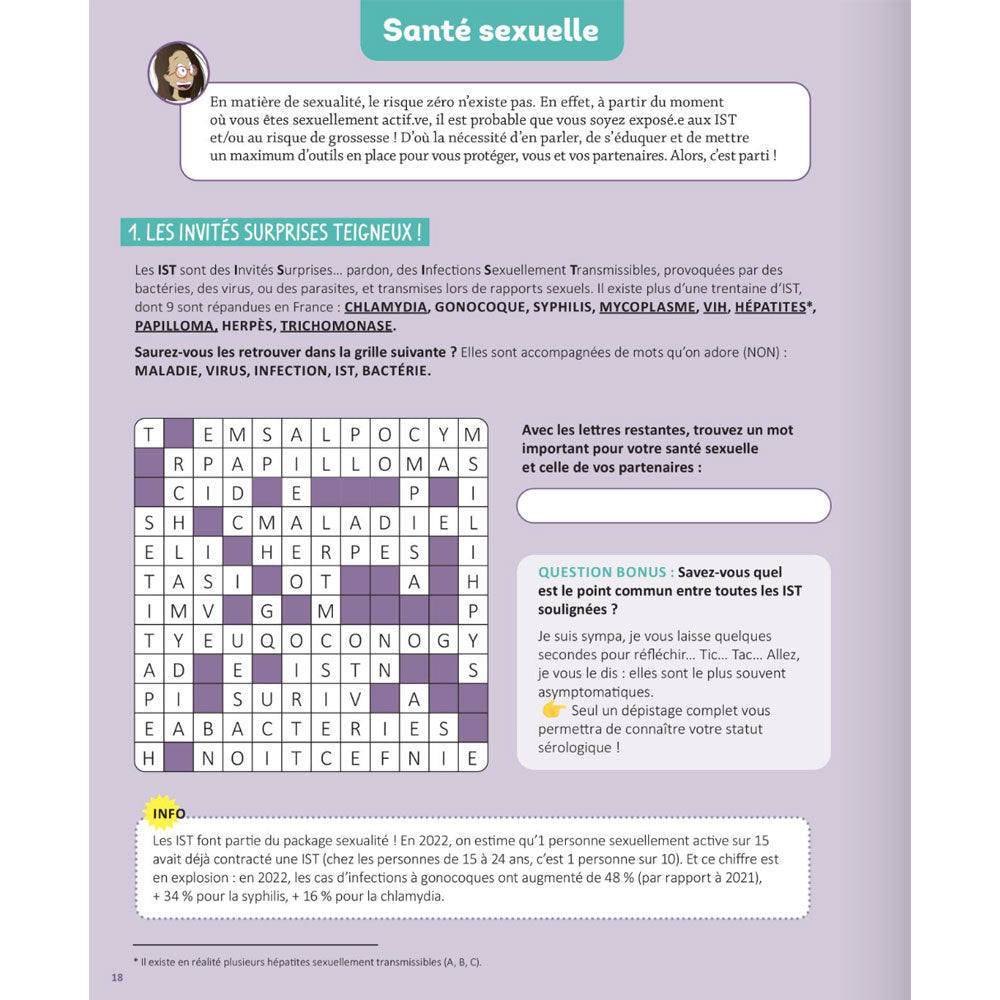 Corps, amour, sexualité - le cahier d'activités