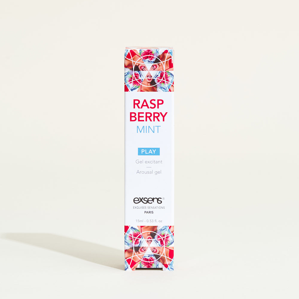 Gel stimulant fraîcheur Exsens - Framboise / Menthe