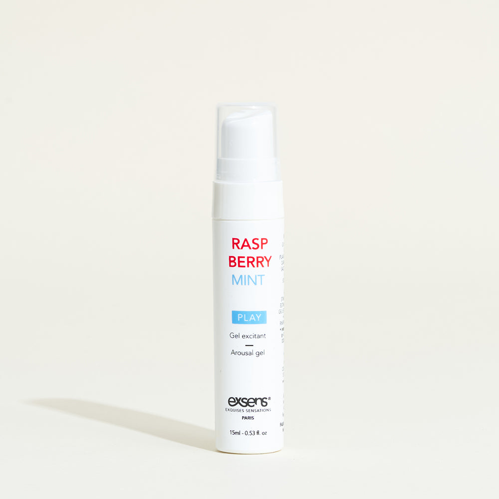 Gel stimulant fraîcheur Exsens - Framboise / Menthe