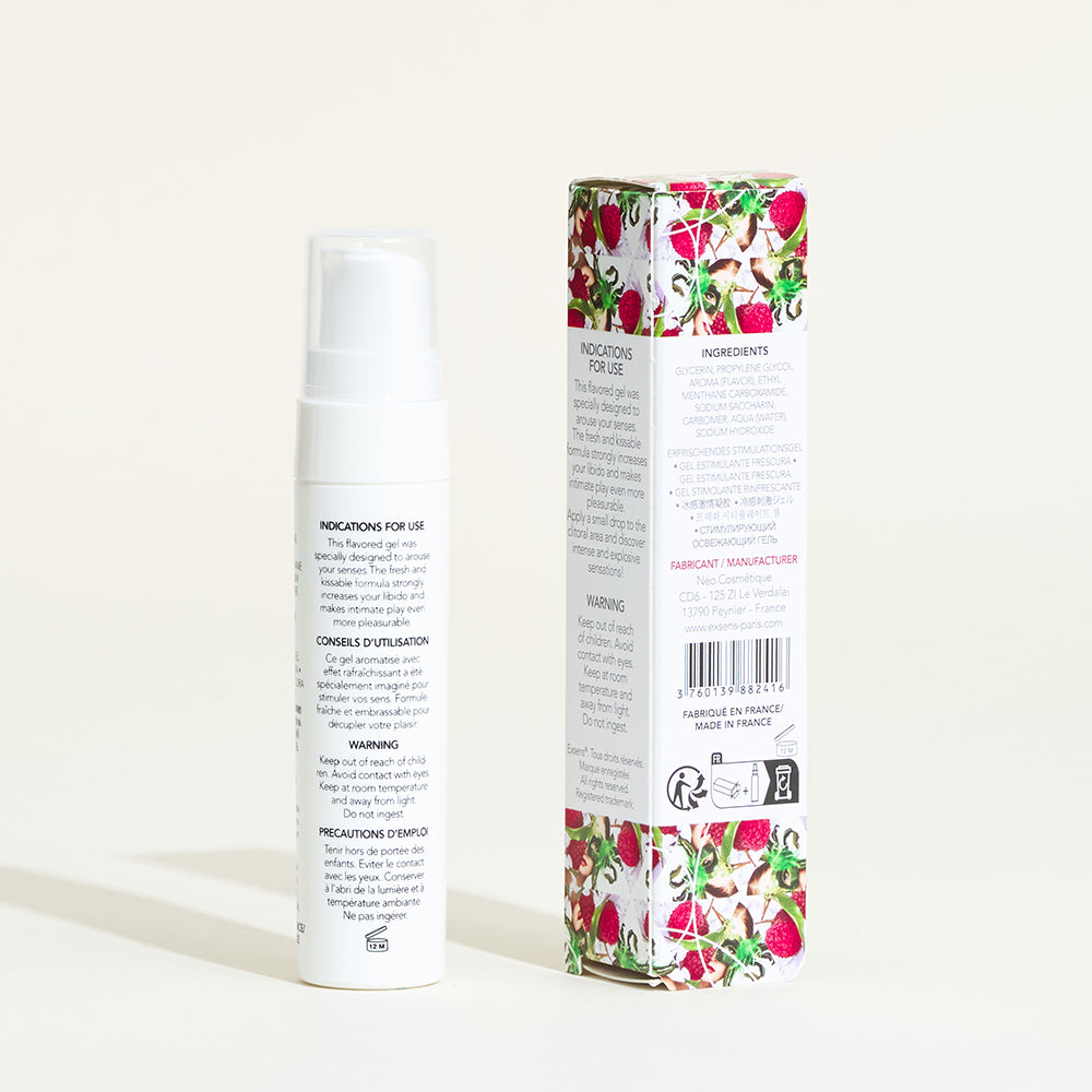 Gel stimulant fraîcheur Exsens - Gingembre / Litchi