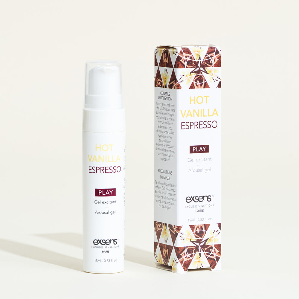 Gel stimulant fraîcheur Exsens - Vanille / Expresso