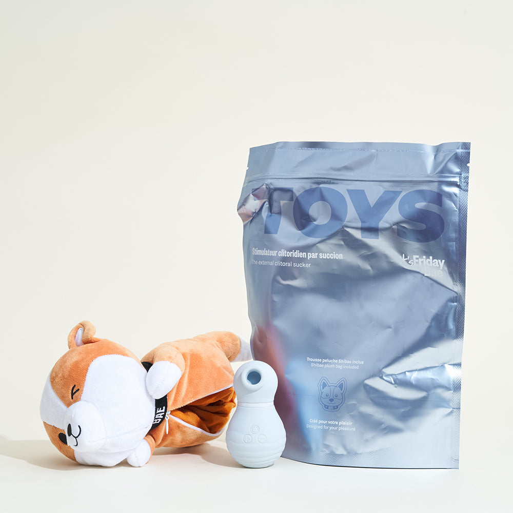 Stimulateur clitoridien & trousse-doudou Friday Bae