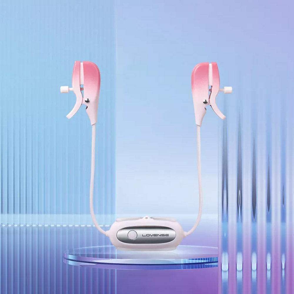 Pinces à seins vibrantes connectées Gemini de Lovense