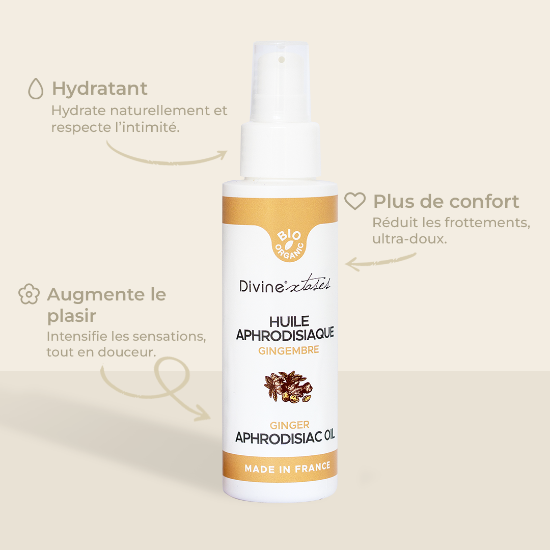 Huile de Massage aphrodisiaque Bio