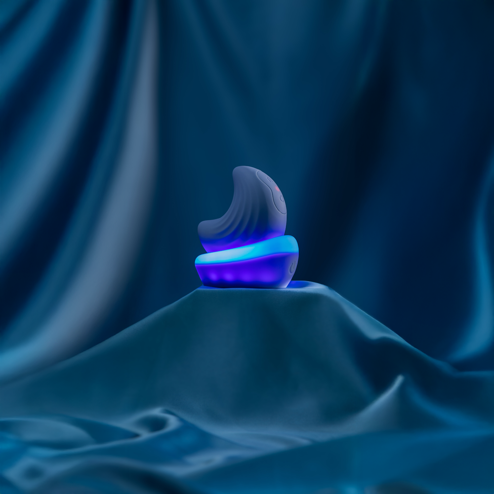 Moon stimulateur 2-en-1 de Hyyo - Bleu