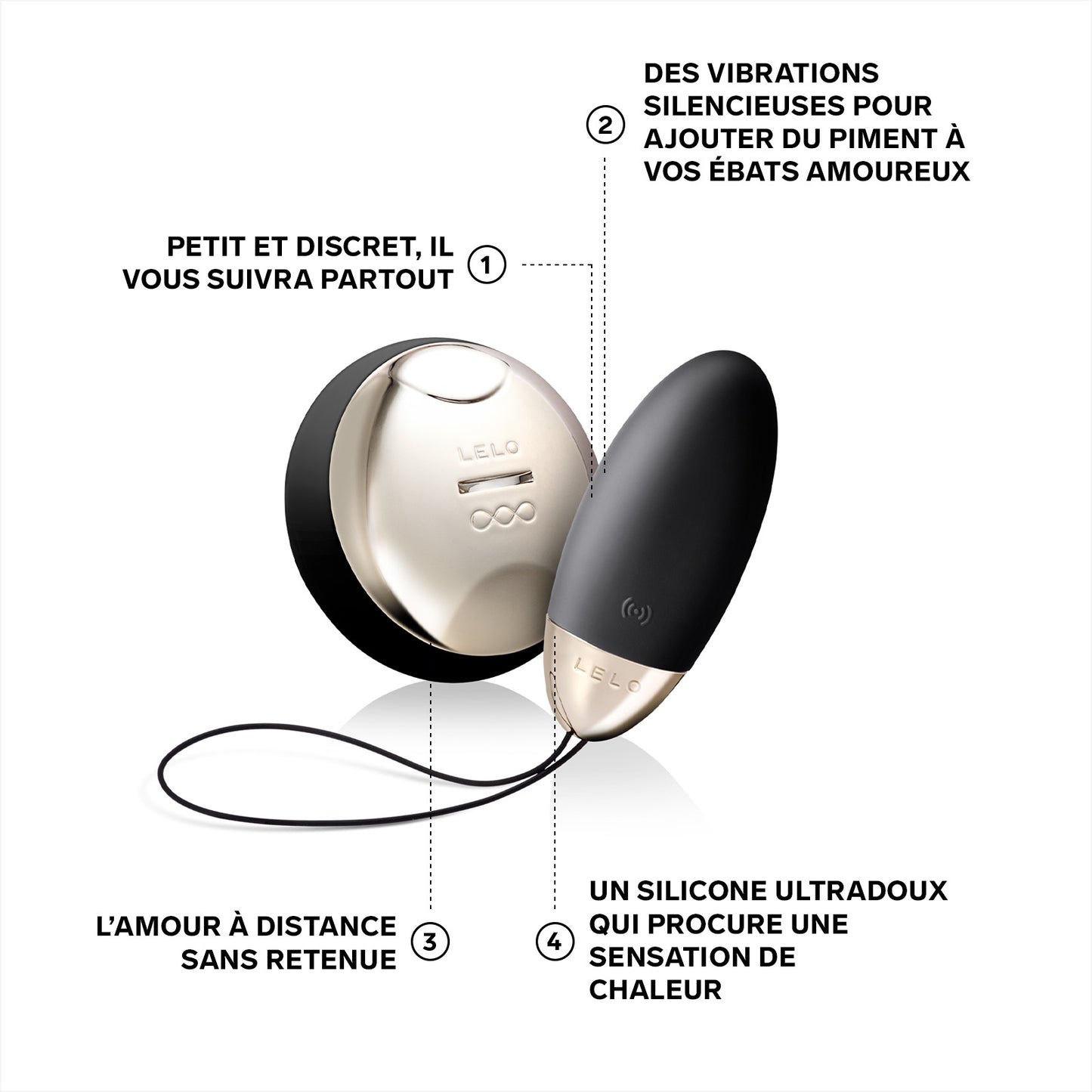 L'oeuf vibreur Lyla 2 de Lelo - Noir