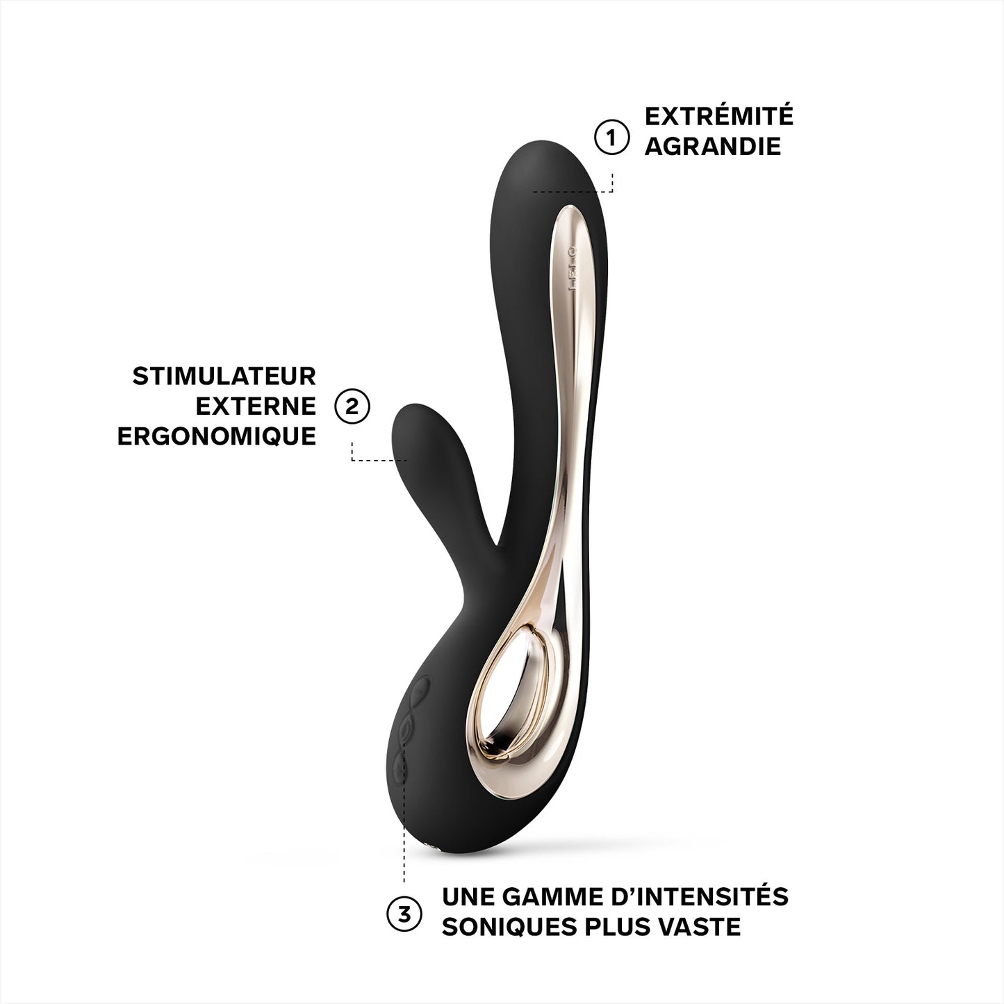 Rabbit Soraya 2 de Lelo - Noir