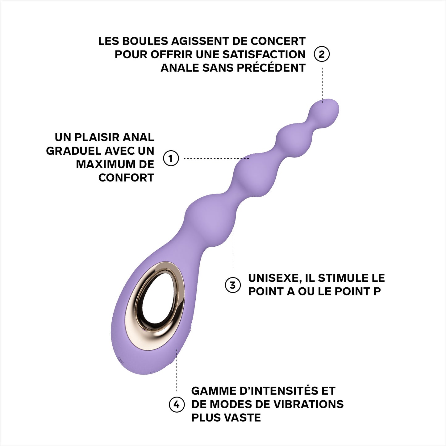 Soraya Beads de Lelo - Violet