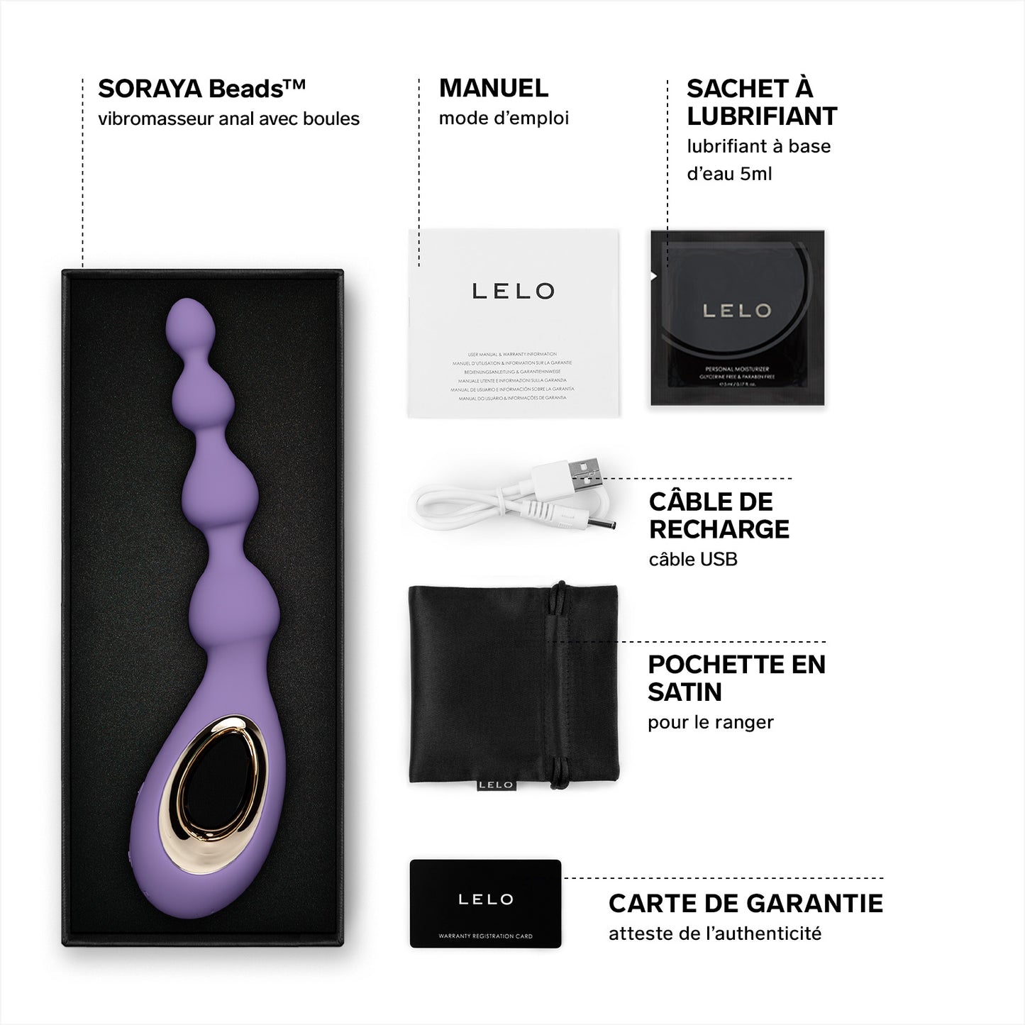 Soraya Beads de Lelo - Violet