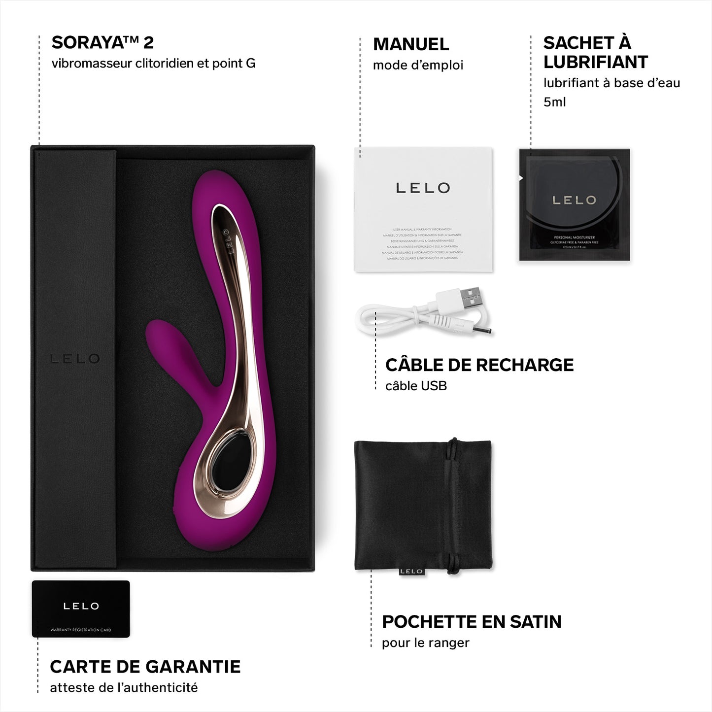 Rabbit Soraya 2 de Lelo - Violet