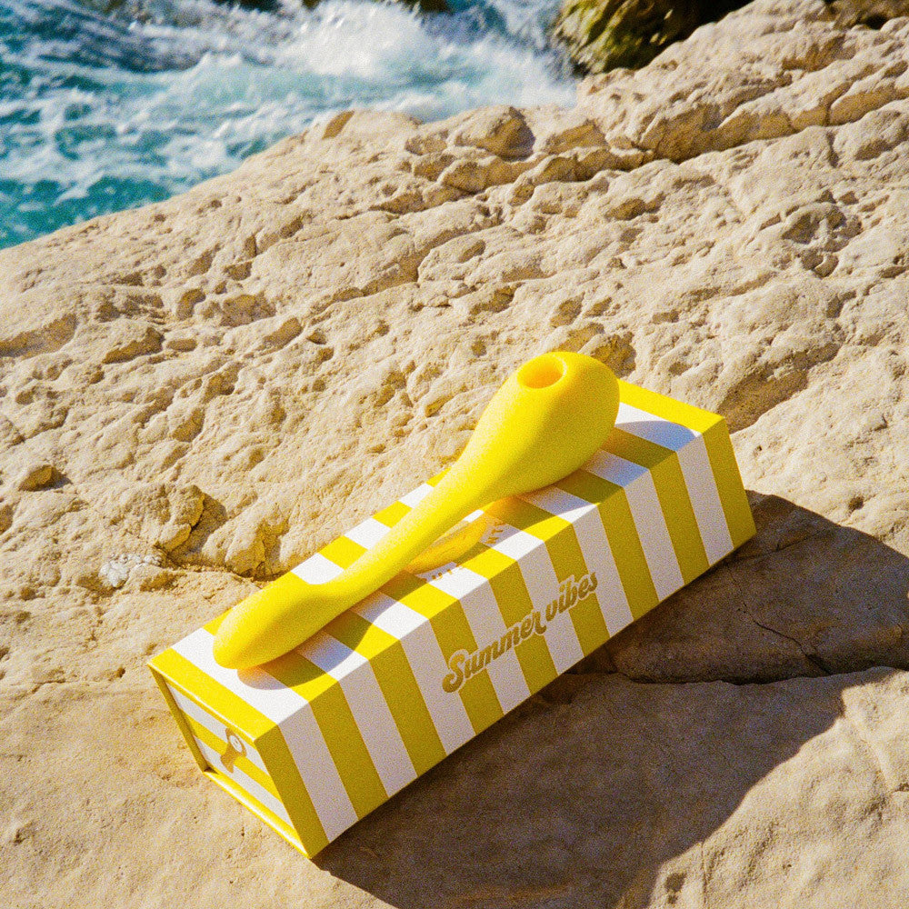 Double stimulateur Coco de Puissante (V1) - Jaune