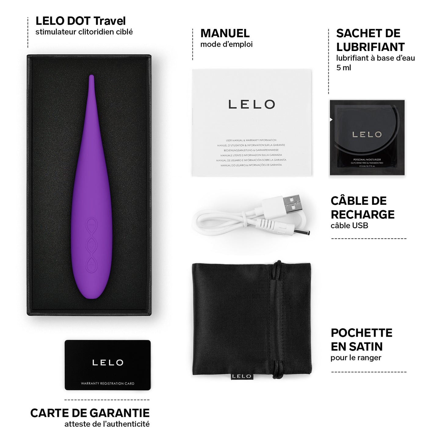Dot Travel de Lelo - Violet