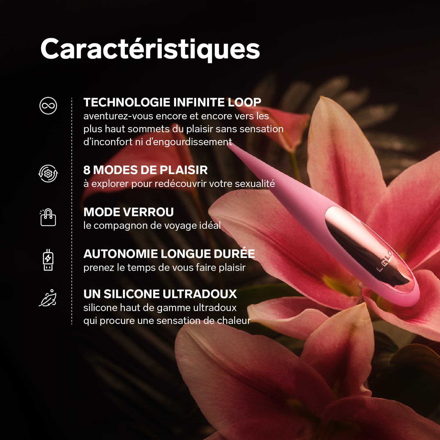 Dot Travel de Lelo - Rose