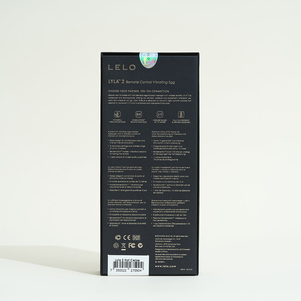 L'oeuf vibreur Lyla 2 de Lelo - Rose