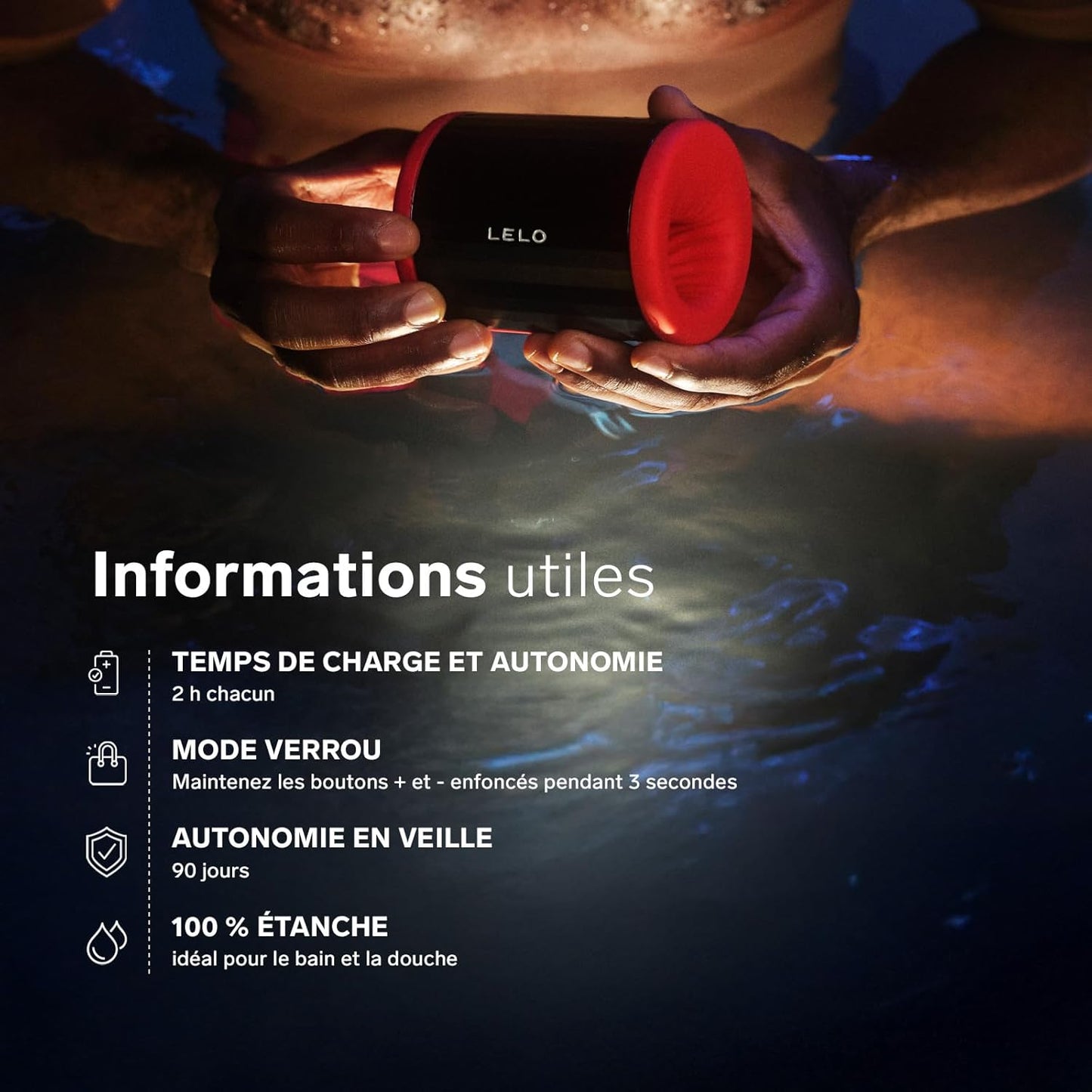 Lelo F2S masturbateur connecté - Rouge