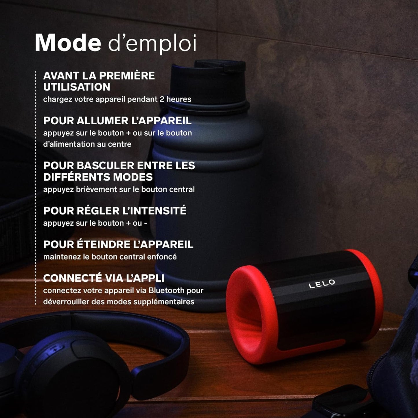 Lelo F2S masturbateur connecté - Rouge