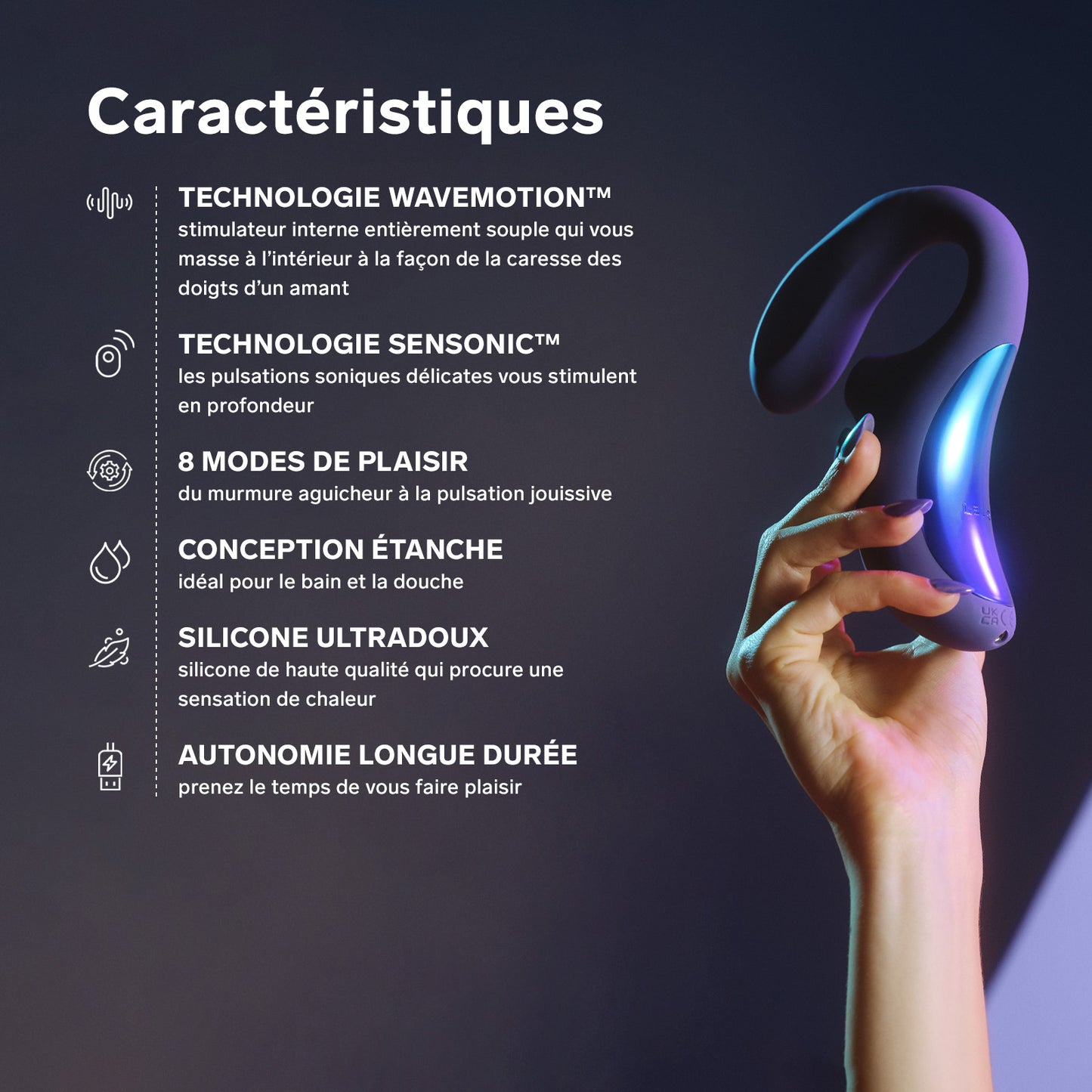Stimulateur sonique Enigma Wave - Noir