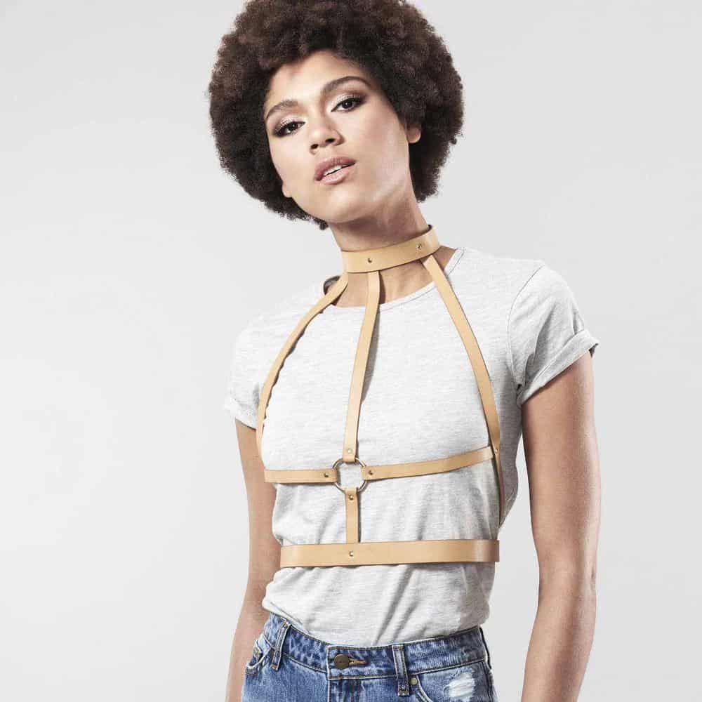 Harnais H BDSM Maze - Marron