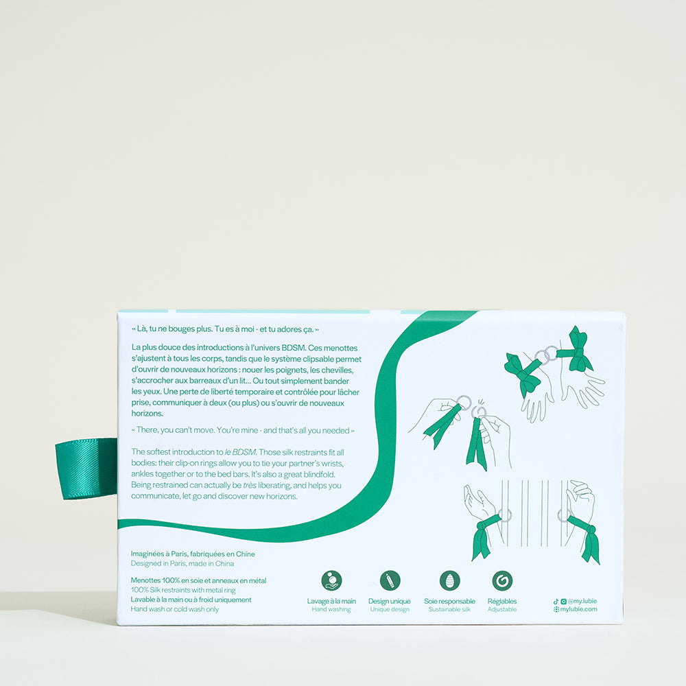 Menottes en soie My Lubie - Vert