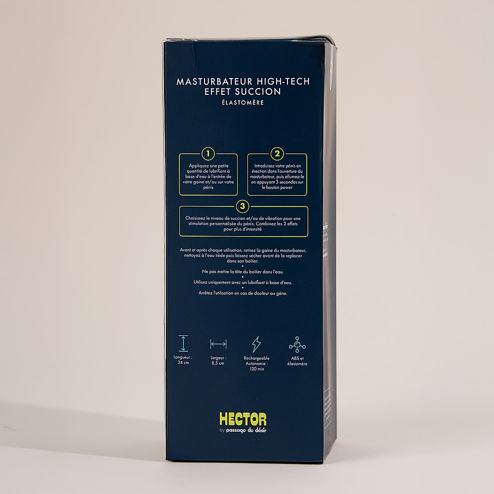 Masturbateur high-tech effet succion Hector