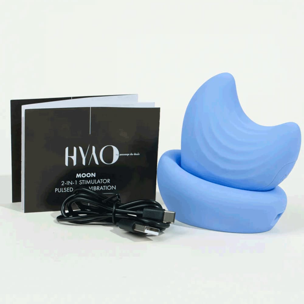 Moon stimulateur 2-en-1 de Hyyo - Bleu