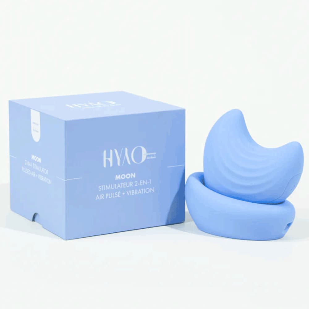 Moon stimulateur 2-en-1 de Hyyo - Bleu