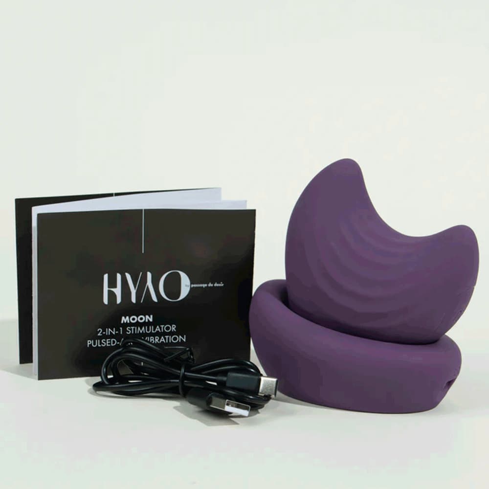 Moon stimulateur 2-en-1 de Hyyo - Violet