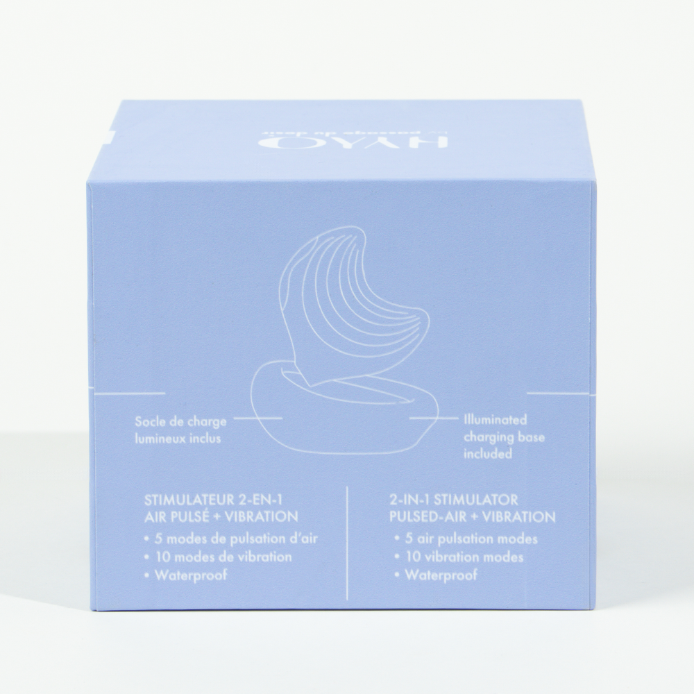 Moon stimulateur 2-en-1 de Hyyo - Bleu