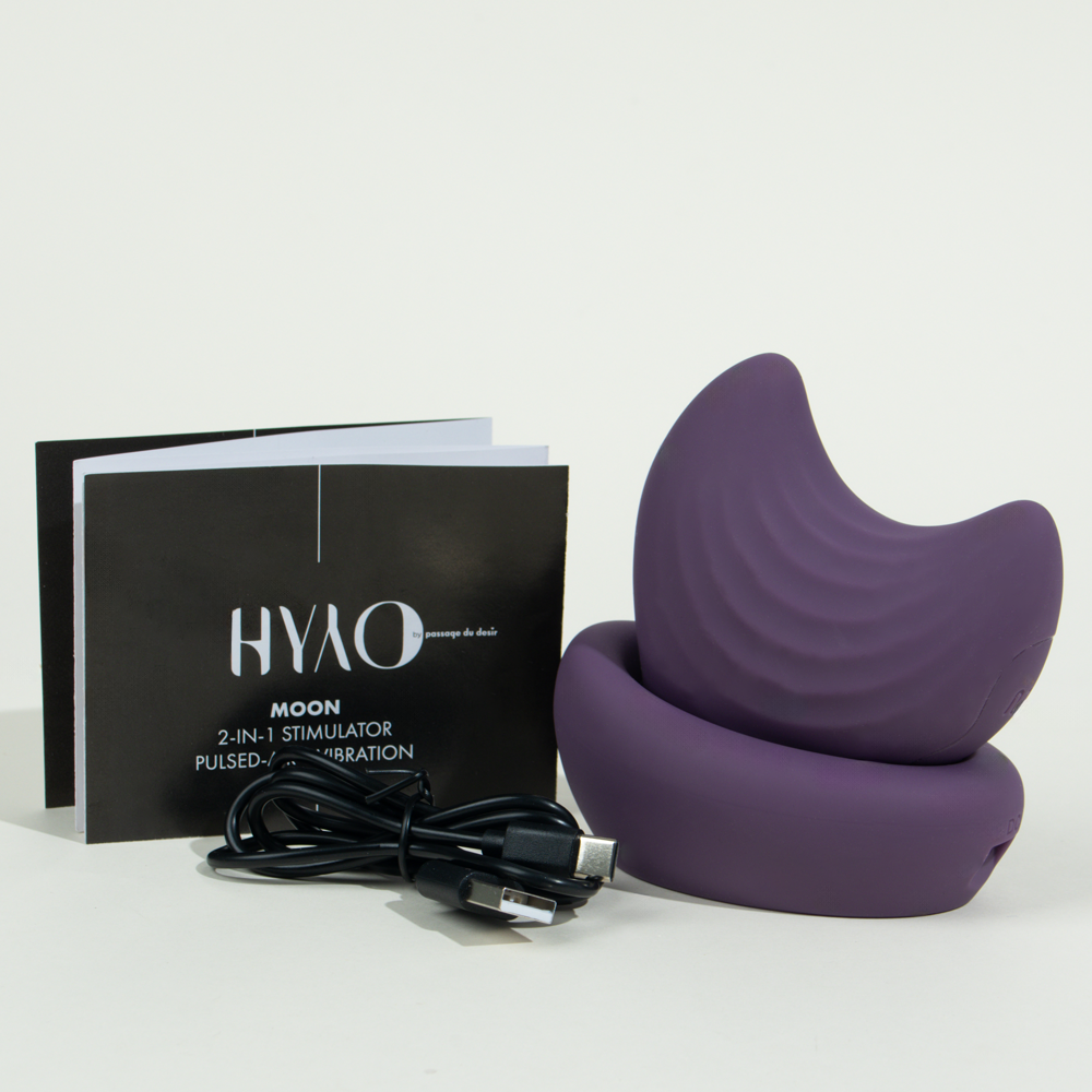 Moon stimulateur 2-en-1 de Hyyo - Violet