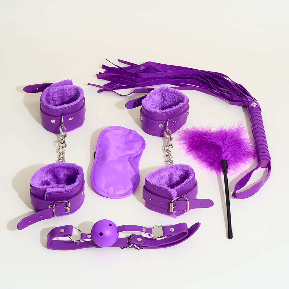 Kit de bondage débutant 6 pièces - Violet