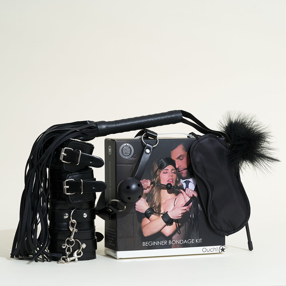 Kit de bondage débutant 6 pièces - Noir