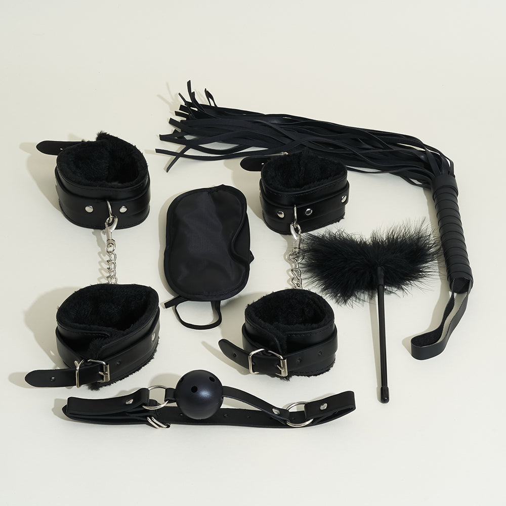 Kit de bondage débutant 6 pièces - Noir