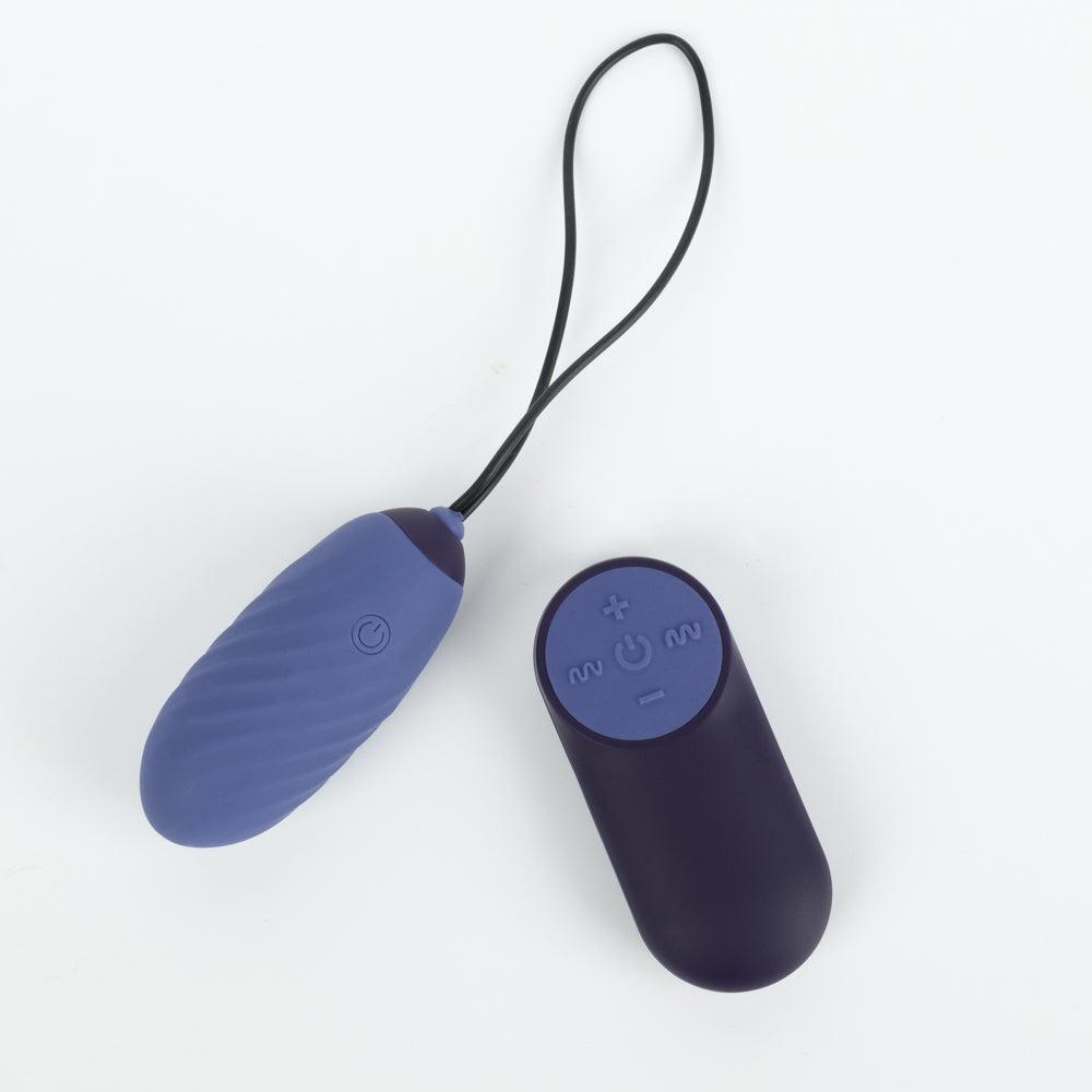 Cocotte oeuf vibrant télécommandé - Bleu