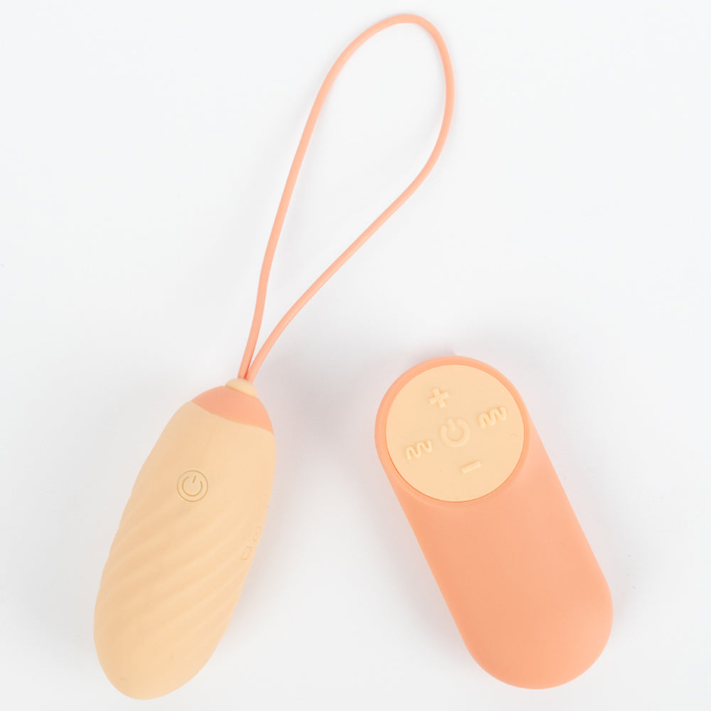 Cocotte oeuf vibrant télécommandé - Pêche