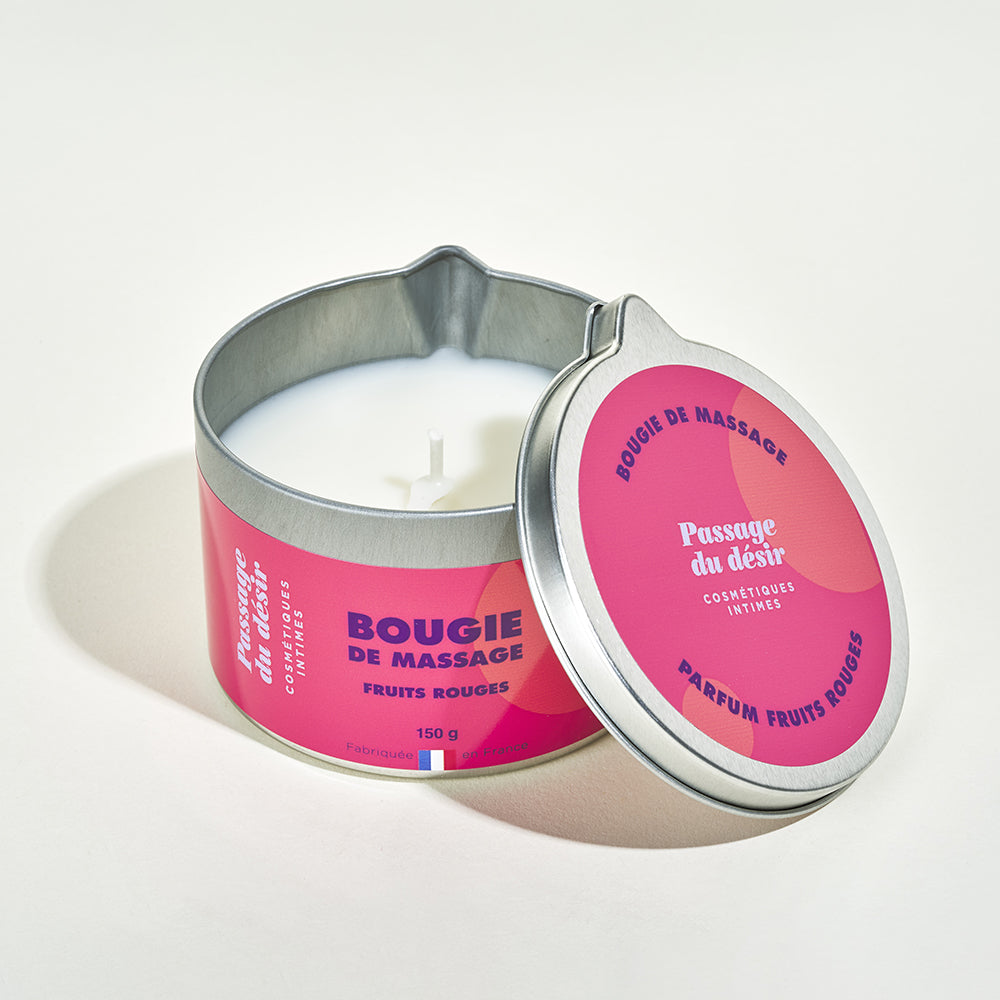 Bougie de massage Passage du Désir - Fruits rouges