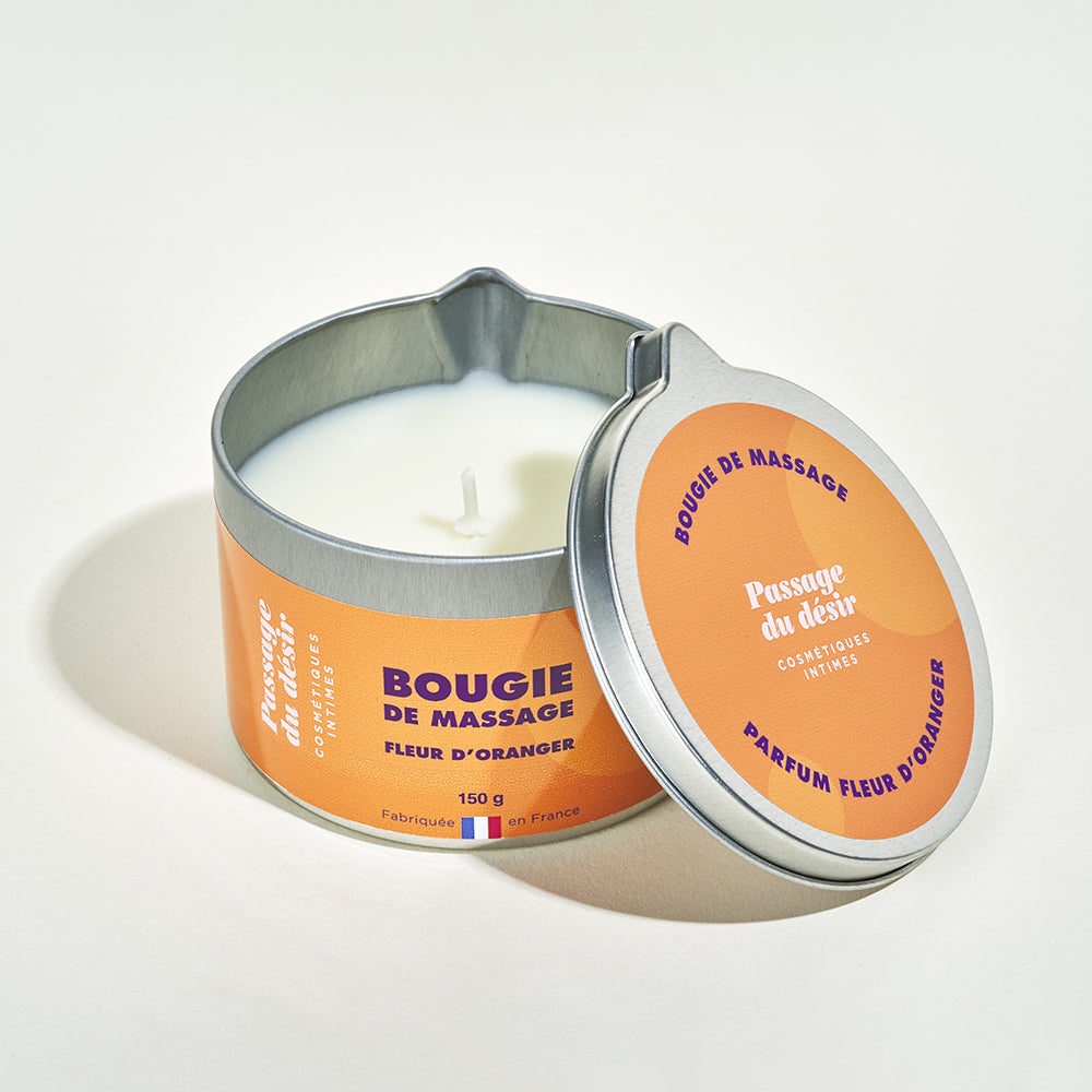 Bougie de massage Passage du Désir - Fleur d'oranger