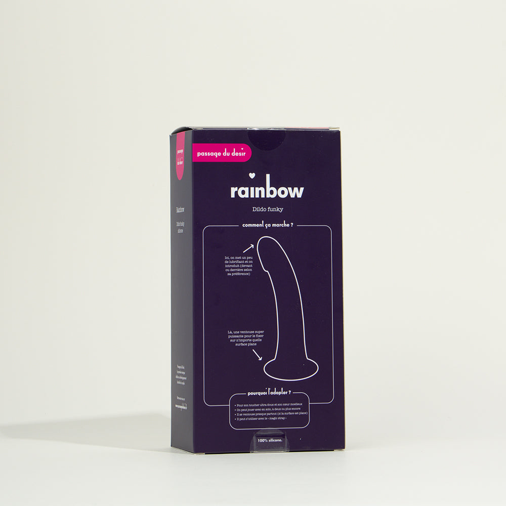 Dildo ventouse Funky - Rainbow