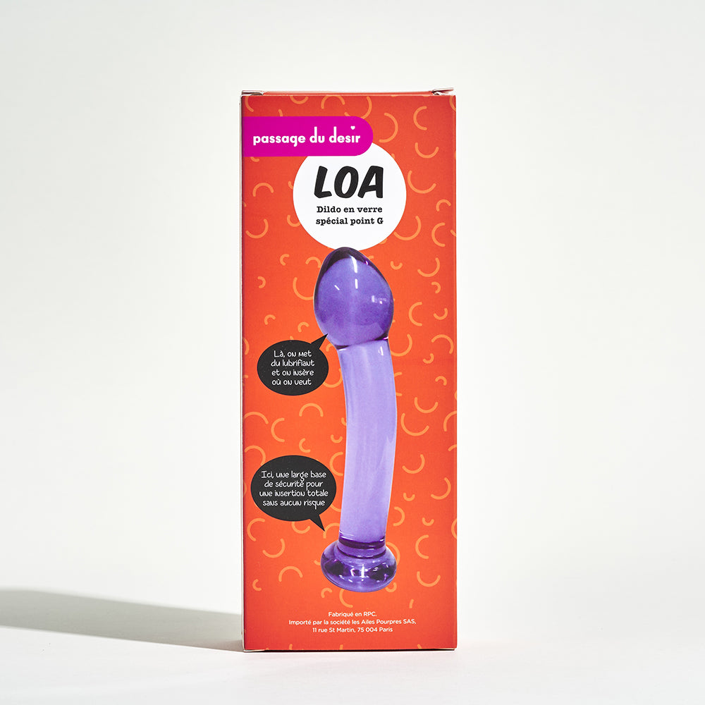 LOA dildo en verre Fabulous Toys - LOA dildo en verre Wondertoy