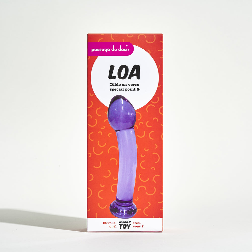 LOA dildo en verre Fabulous Toys - LOA dildo en verre Wondertoy