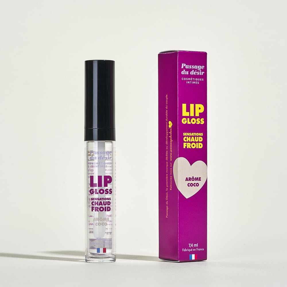 Gloss à lèvres effet chaud froid - Noix de coco