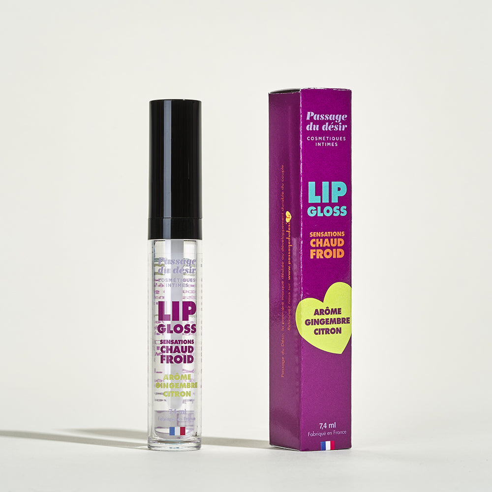 Gloss à lèvres effet chaud froid - Gingembre / Citron